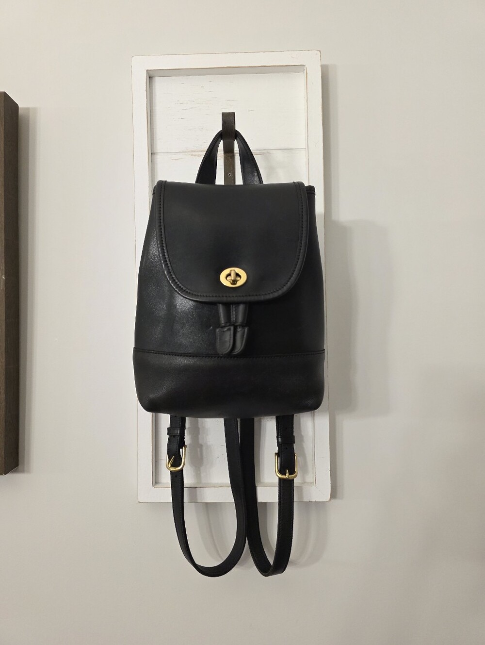 1999 Coach Daypack Backpack In Black 9960 - Picture 7 of 16